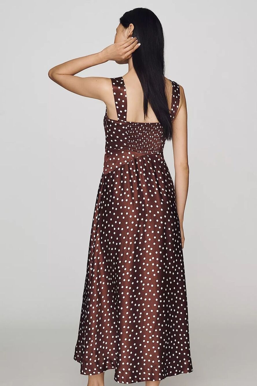 New Anthropologie Jocelyn Sleeveless Slip Midi Dress by Maeve Size L - Picture 3 of 11